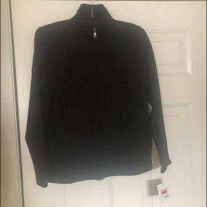 Zipper Up Black Jacket